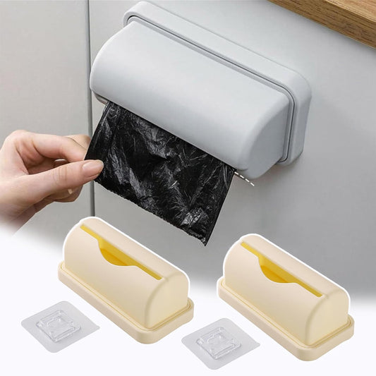 Trash Bag Dispenser for Bottom of Can Small Trash Can Liner Dispenser Garbage Bag Dispenser Fine Liner Trash Bags Dispenser Trash Bag Holder Dispenser for Kitchen Bathroom Laundry Room (B×2Pcs)